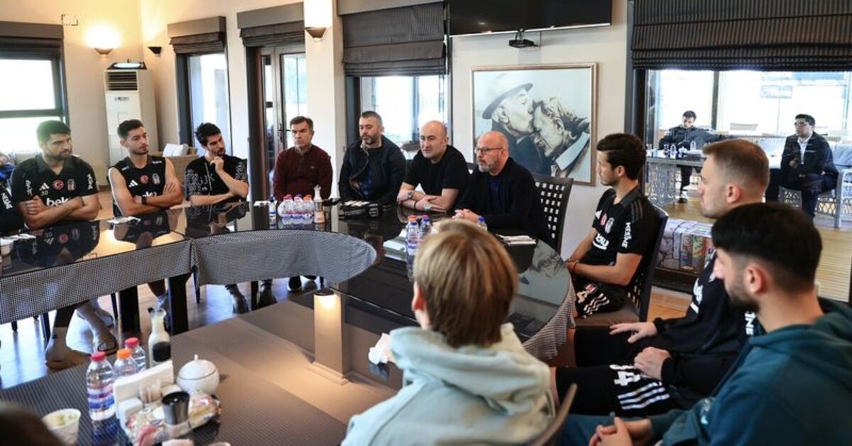 Beşiktaş’ta yeni başkan Hüseyin Yücel, futbolcularla buluştu