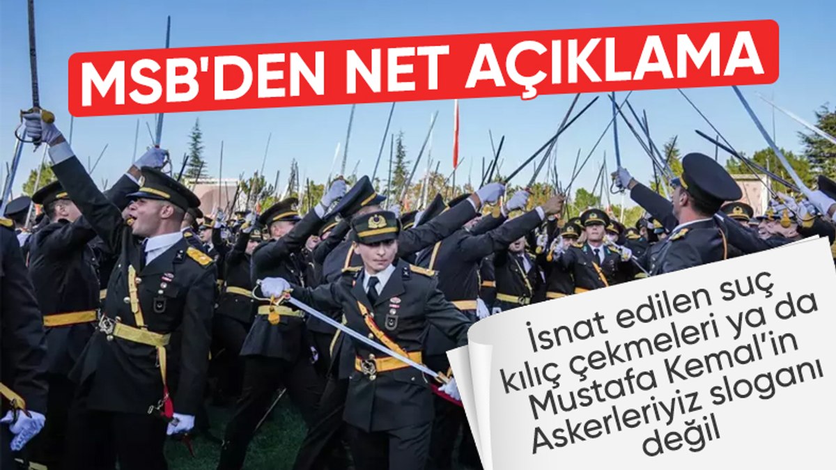 MSB’den “teğmenlerin kılıçlı yemini” hakkında açıklama: Mesele disiplinsizlik