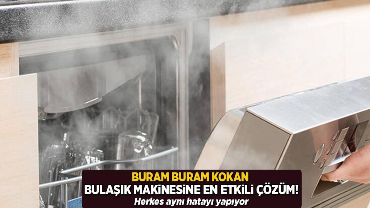 Makine boşken kokuyorsa çaresi filtrede! 2-3 ayda bir çıkarın, ne varsa gidecek