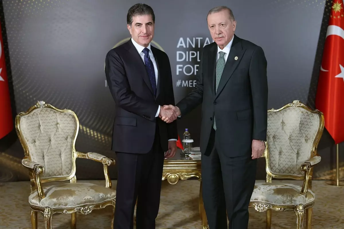 Cumhurbaşkanı Erdoğan, IKYB Başkanı Barzani’yi kabul etti